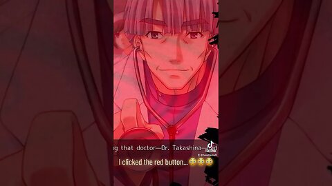 I clicked the red button #gaming #visualnovel #funny #anime #animeclips #chaoshead #animegirl