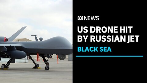 💥US DRONE HIT BY RUSSIAN JET 💥