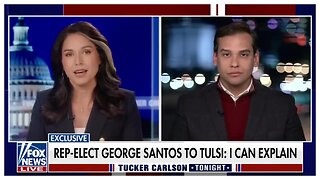 Tulsi Gabbard challenges Rep-Elect George Santos on his "embellishment" & LIES
