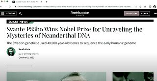 Nobel Prize Tells "Humans" They Are Part Neanderthal