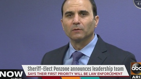 MCSO Sheriff Penzone announces leadership team Tuesday