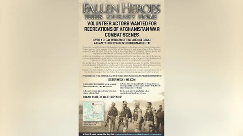 Afghanistan War Documentary Set To Film Near Medicine Hat - August 17, 2022 - Micah Quinn