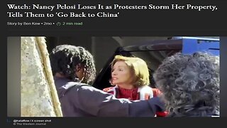 Why Did Pelosi Tell Hamas Supporters To "GO HOME TO CHINA" - 2/1/24