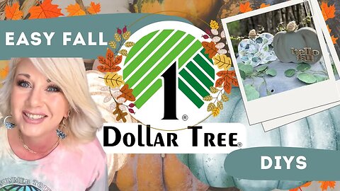 Easy Fall Dollar Tree DIYs, Fall home decor #dollartree #dollartreediy #blessedbeyondmeasure