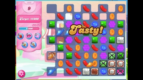 Candy Crush Level 1832 Audio Talkthrough, 2 Stars 0 Boosters