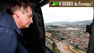 Bolsonaro sobrevoa áreas atingidas pelas chuvas em MG e anuncia ajuda federal