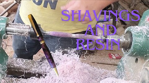 Shavings With Purple Resin - PEN