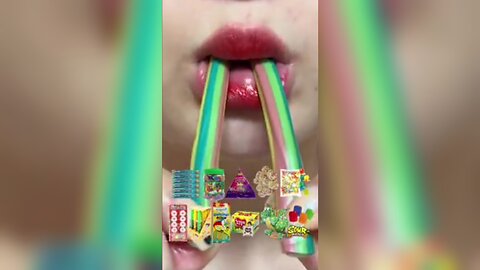 Eating emoji asmr challenge. 13 minute for sleep and study Oddly Satisfying asmr video.