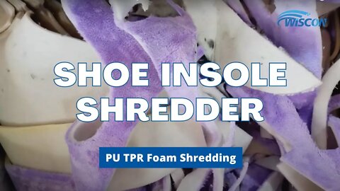 Shoe Insole Shredder - PU TPR Foam Shredding