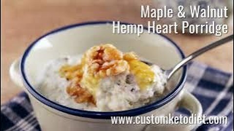 Maple & Walnut Hemp Heart Porridge.