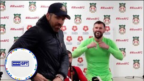 Ryan Reynolds crashes Wrexham postgame interview to demand jersey |