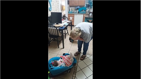 Grandma Cries Tears Of Joy When She Meets Her Granddaughter For The Very First Time