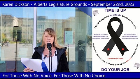 Karen Dickson - Alberta Legislature Grounds - September 22nd, 2023