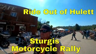 Ride Out of Hulett Wyoming during the Sturgis Motorcycle Rally