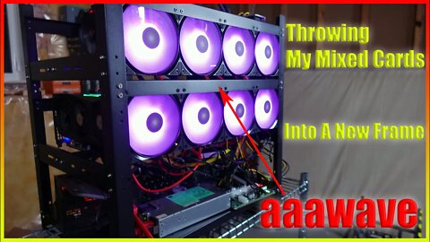 AAAwave 12 GPU Mining Frame Build 3060ti, 5700xt, 5600xt