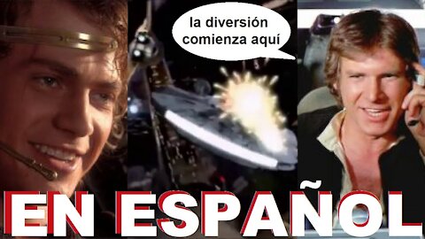 Halcón Milenario en la Batalla de Coruscant -En Español- Star Wars Mashup (Falcon Battle Coruscant)