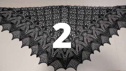 Lacy Triangular Shawl Knitting Pattern Part 2