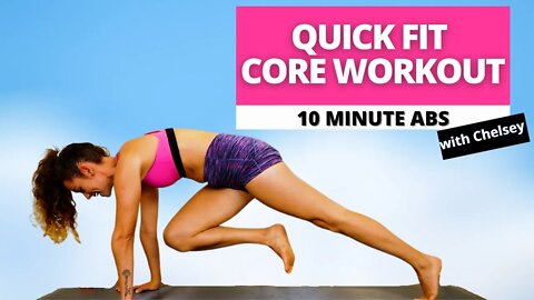 10-Minute Total Core, Abs Workout Fitness Training, No Equipment