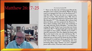 Video Scripture Matthew 26 17 25