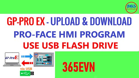 0114 - Download, upload Proface hmi program use usb disk on gp pro ex 4.09