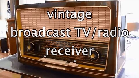 vintage broadcast TV/radio receiver