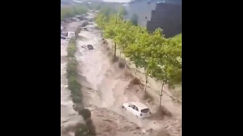 Destructive flood