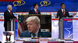 TRUMP-TUCKER interview plus 1st Republican debate