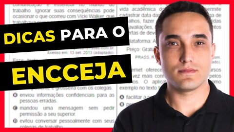 👀 8 DICAS SECRETAS PARA A PROVA DO ENCCEJA! [SAIBA AGORA!]