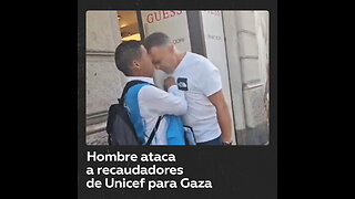 Hombre ataca a recaudadores de ayudas de Unicef para Gaza