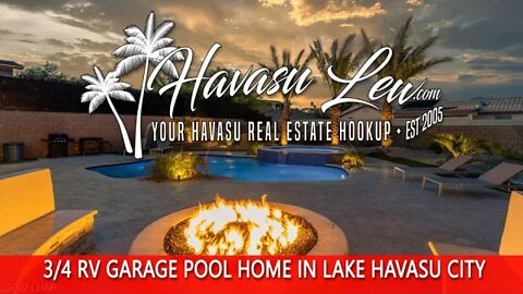 Lake Havasu Custom RV Garage Pool Home 2337 Clark Ct MLS 1021121