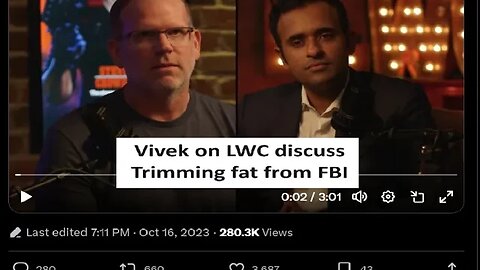 Vivek on Louder with Crowder discuss trimming fat from FBI