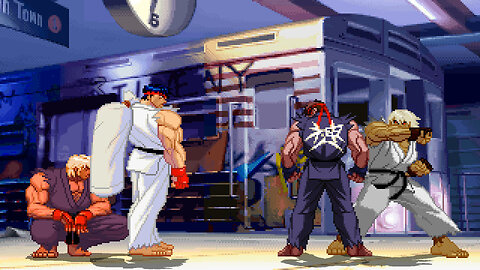 MUGEN - Ryu ReHyped & Ken ReHyped vs. Riot Ryu & Riot Ken - Download