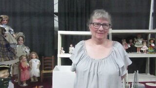 Cathy McLaughlin exhibitor at the Sturbridge Doll and Bear Show and Sale