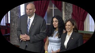 John Fetterman looks Lost as he's Sworn into U.S. Senate by Kamala Harris