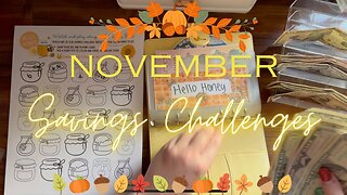 November Savings Challenge Fun