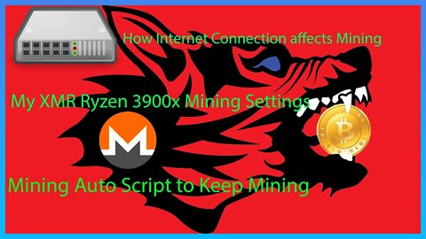 Crypto Mining Auto Miner Script l How Internet affects Mining l XMR 3900x Settings