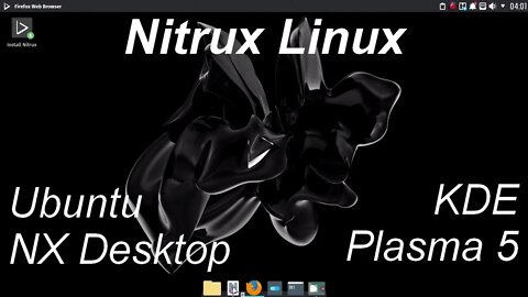 Nitrux Linux baseado no Ubuntu. Bonito e fácil de usar para os fãs do KDE Plasma