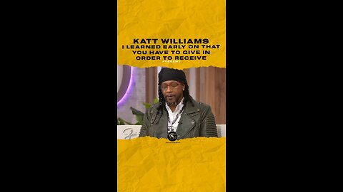 @kattwilliams I learned early on that you have to give in order to receive