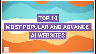 Top 10 Most Popular and Advance AI Websites