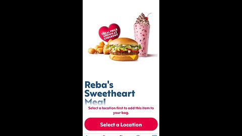 Reba's Sweetheart SONIC Meal! Happy Valentine's Day!