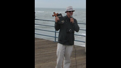 Brother in Christ, - David G. is preaching the Gospel on the Santa Monica Pier, - 2-3-2024
