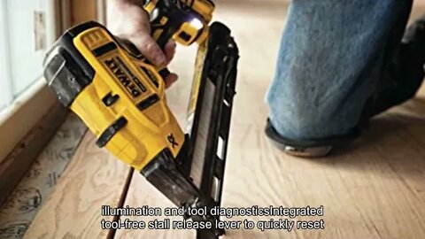 DEWALT DCN650D1 20V MAX XR 15 GA Cordless Angled Finish Nailer Kit