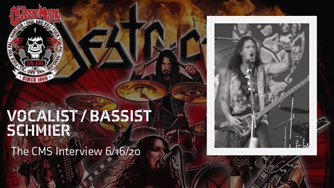 Interview with Destruction Vocalist/Bassist Schmier - 6/16/20