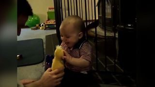 Baby's Reaction To Classic Childhood Game Will Definitely Make You Smile!