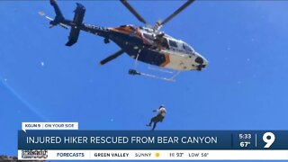 Injured hiker rescued from Bear Canyon Trail