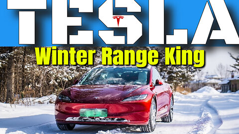 Tesla Model 3 Highland in a Winter Range Test Destroys the Competition