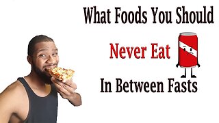 Foods You Should NEVER Eat In Between Water Fasting