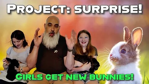 Work trip turns into prize trip! See how we surprised the girls with new bunnies!