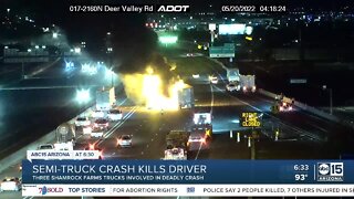 Semi-truck crash kills one person on I-17 near Deer Valley