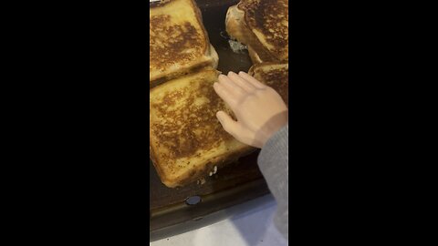 Friday fry and feed. SPH dominates the griddle with grilled cheese and masterly fries some tots